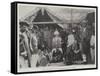 Visit of Lady Northcote to the Portuguese Health-Camp at Bombay-null-Framed Stretched Canvas