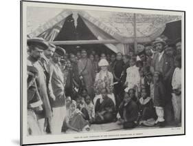 Visit of Lady Northcote to the Portuguese Health-Camp at Bombay-null-Mounted Giclee Print