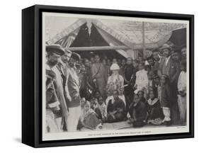 Visit of Lady Northcote to the Portuguese Health-Camp at Bombay-null-Framed Stretched Canvas