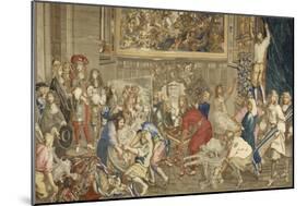 Visit of Louis Xiv at the Gobelins, October 15, 1667-Brun Charles Le-Mounted Giclee Print