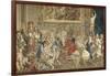 Visit of Louis Xiv at the Gobelins, October 15, 1667-Brun Charles Le-Framed Giclee Print