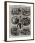 Visit of Military Officers to the Works of the Channel Tunnel-Joseph Nash-Framed Giclee Print