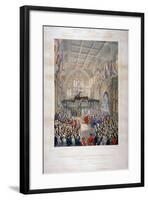 Visit of Napoleon III and the Empress Eugenie of France, Guildhall, City of London, 1855-T Turner-Framed Giclee Print