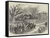 Visit of Prince Albert to Colchester, Arrival of His Royal Highness and Staff at Wivenhoe Park-null-Framed Stretched Canvas