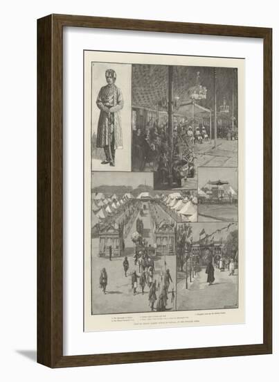 Visit of Prince Albert Victor to Patiala, in the Punjaub, India-null-Framed Giclee Print