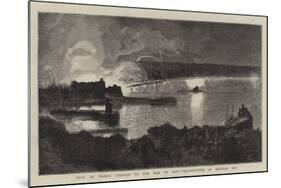 Visit of Prince Leopold to the Isle of Man, Illumination of Douglas Bay-null-Mounted Giclee Print