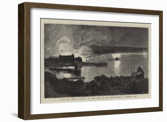 Visit of Prince Leopold to the Isle of Man, Illumination of Douglas Bay-null-Framed Giclee Print