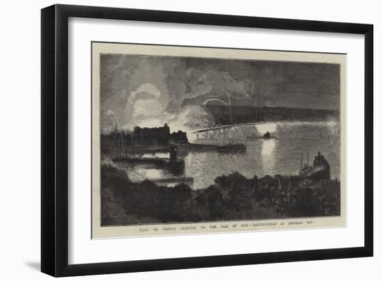 Visit of Prince Leopold to the Isle of Man, Illumination of Douglas Bay-null-Framed Giclee Print