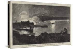 Visit of Prince Leopold to the Isle of Man, Illumination of Douglas Bay-null-Stretched Canvas