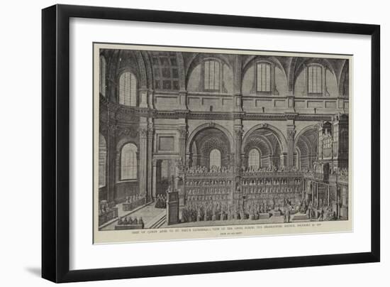 Visit of Queen Anne to St Paul's Cathedral-null-Framed Giclee Print