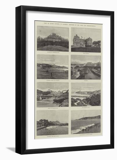 Visit of Queen Victoria to Biarritz, Sketches of the Town and Neighbourhood-null-Framed Giclee Print