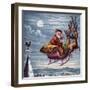 Visit of St. Nicholas, Illustration from 'Aunt Louisa's Big Picture Series', New York 1871-null-Framed Giclee Print