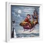 Visit of St. Nicholas, Illustration from 'Aunt Louisa's Big Picture Series', New York 1871-null-Framed Giclee Print