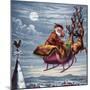 Visit of St. Nicholas, Illustration from 'Aunt Louisa's Big Picture Series', New York 1871-null-Mounted Giclee Print