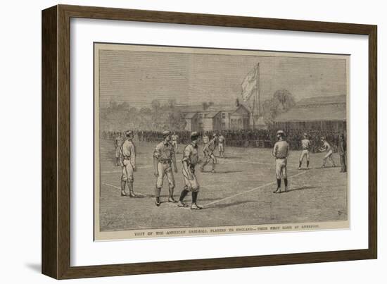 Visit of the American Base-Ball Players to England, their First Game at Liverpool-Alfred Chantrey Corbould-Framed Giclee Print