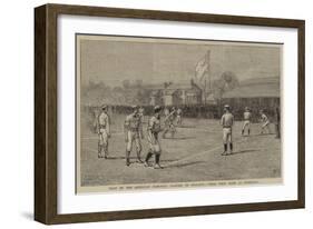 Visit of the American Base-Ball Players to England, their First Game at Liverpool-Alfred Chantrey Corbould-Framed Giclee Print