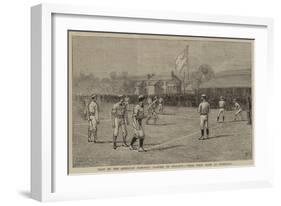 Visit of the American Base-Ball Players to England, their First Game at Liverpool-Alfred Chantrey Corbould-Framed Giclee Print