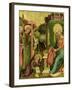 Visit of the Angel, from the Right Wing of the Buxtehude Altar, 1400-10-Master Bertram of Minden-Framed Giclee Print