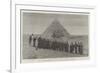 Visit of the Crown Prince of Italy to the Pyramids of Egypt-null-Framed Giclee Print