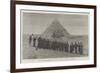 Visit of the Crown Prince of Italy to the Pyramids of Egypt-null-Framed Giclee Print