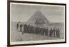 Visit of the Crown Prince of Italy to the Pyramids of Egypt-null-Framed Giclee Print