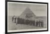 Visit of the Crown Prince of Italy to the Pyramids of Egypt-null-Framed Giclee Print