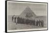 Visit of the Crown Prince of Italy to the Pyramids of Egypt-null-Framed Stretched Canvas