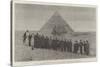 Visit of the Crown Prince of Italy to the Pyramids of Egypt-null-Stretched Canvas