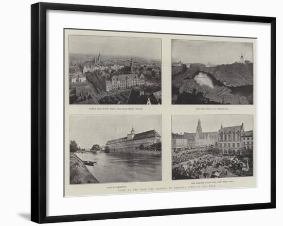 Visit of the Czar and Czarina to Breslau, Views of the Town-null-Framed Giclee Print