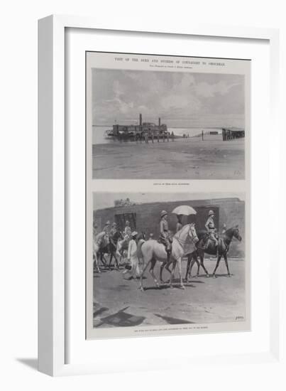 Visit of the Duke and Duchess of Connaught to Omdurman-Charles Auguste Loye-Framed Giclee Print