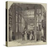 Visit of the Emperor and Empress of the French, the Grand Corridor in Windsor Castle-null-Stretched Canvas