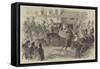 Visit of the Emperor and Empress of the French to the City-null-Framed Stretched Canvas