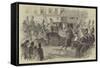 Visit of the Emperor and Empress of the French to the City-null-Framed Stretched Canvas