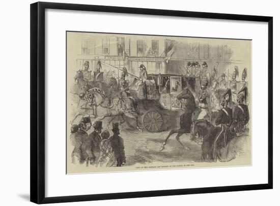 Visit of the Emperor and Empress of the French to the City-null-Framed Giclee Print