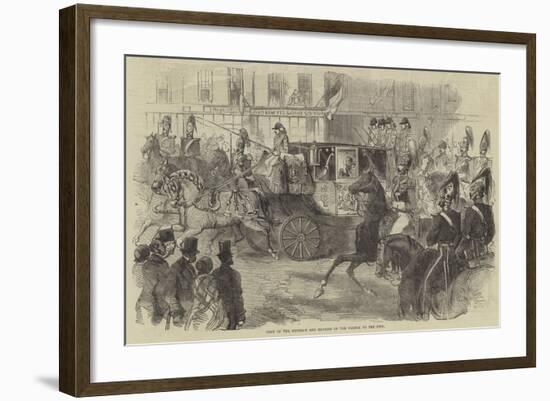 Visit of the Emperor and Empress of the French to the City-null-Framed Giclee Print