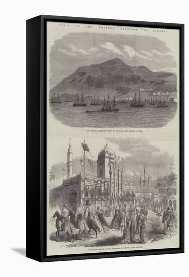 Visit of the Emperor Napoleon to Algeria-null-Framed Stretched Canvas