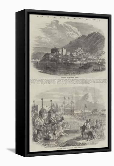 Visit of the Emperor Napoleon to Algeria-null-Framed Stretched Canvas