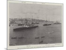 Visit of the German Emperor to Malta, the Hohenzollern Entering the Harbour, 15 November-null-Mounted Giclee Print