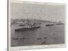 Visit of the German Emperor to Malta, the Hohenzollern Entering the Harbour, 15 November-null-Stretched Canvas
