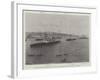 Visit of the German Emperor to Malta, the Hohenzollern Entering the Harbour, 15 November-null-Framed Giclee Print