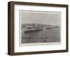 Visit of the German Emperor to Malta, the Hohenzollern Entering the Harbour, 15 November-null-Framed Giclee Print