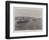 Visit of the German Emperor to Malta, the Hohenzollern Entering the Harbour, 15 November-null-Framed Giclee Print