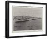 Visit of the German Emperor to Malta, the Hohenzollern Entering the Harbour, 15 November-null-Framed Giclee Print