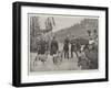 Visit of the German Emperor to Prince Bismarck, Arrival at Friedrichsruh-Amedee Forestier-Framed Giclee Print