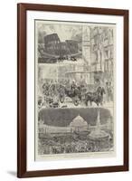 Visit of the German Emperor to Rome and Naples-null-Framed Giclee Print