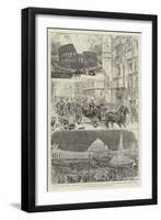 Visit of the German Emperor to Rome and Naples-null-Framed Premium Giclee Print