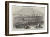 Visit of the Hong-Kong Volunteer Corps to Macao, the Parade in Front of the Pavilion-null-Framed Giclee Print