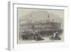 Visit of the Hong-Kong Volunteer Corps to Macao, the Parade in Front of the Pavilion-null-Framed Giclee Print