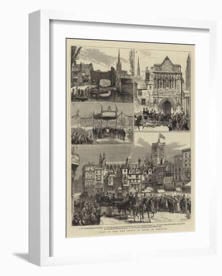 Visit of the Hrh the Prince of Wales to Norwich-null-Framed Giclee Print