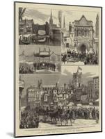 Visit of the Hrh the Prince of Wales to Norwich-null-Mounted Giclee Print